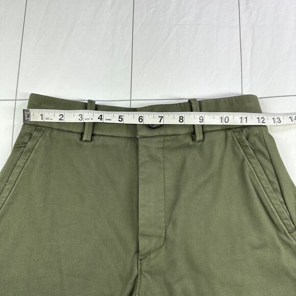 Spanx Shorts Womens XS Green Dark Pine Twill 5" High Rise Chino Stretch Smooth - Picture 7 of 12